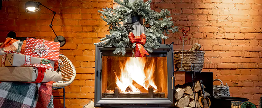 Travis Industries Linear Gas Fireplace Installation in Hazel Park, Michigan