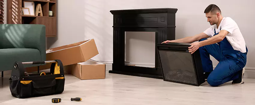 Old Rusted Metal Fireplace Repair And Replacement in Hazel Park, MI