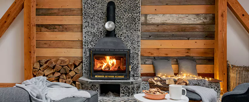 Thelin Hearth Products Direct Vent Gas Stove Fireplace Inspection in Hazel Park, Michigan
